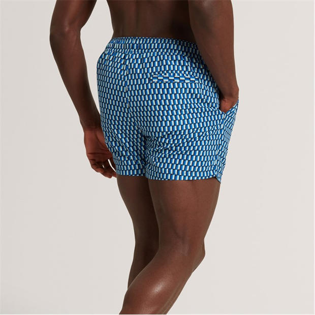 Brt-Blue - Ted Baker - Ted Baker Printed Swim Short