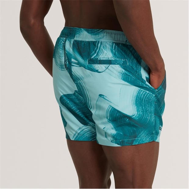 Turquoise - Ted Baker - Ted Baker Printed Swim Short