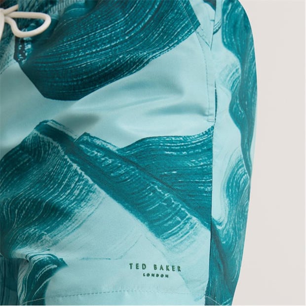 Turquoise - Ted Baker - Ted Baker Printed Swim Short