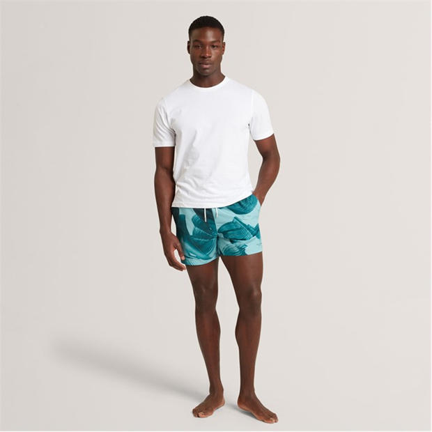 Turquoise - Ted Baker - Ted Baker Printed Swim Short