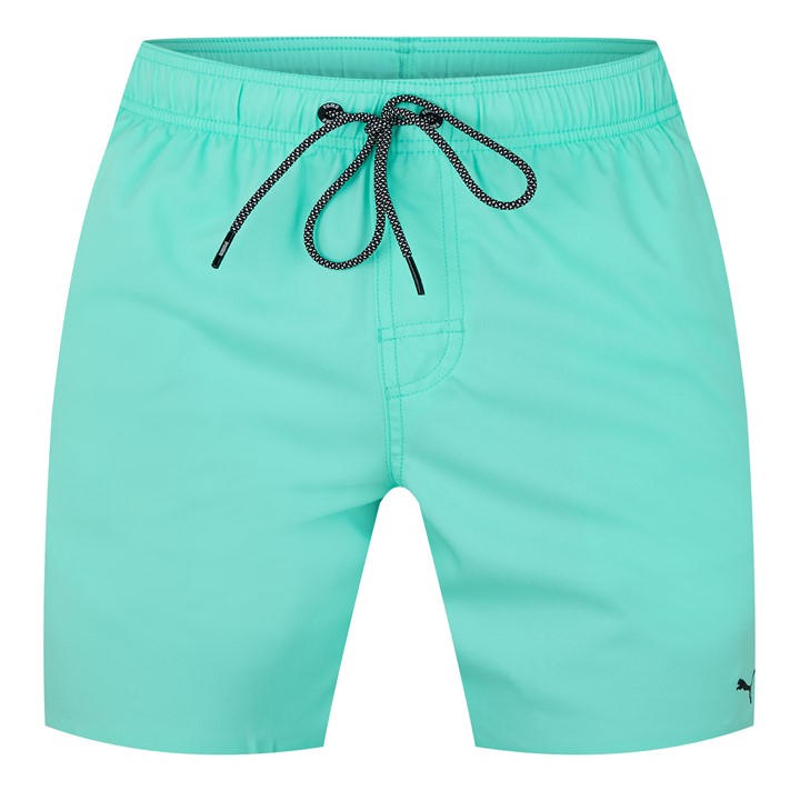 Puma Men's Green Medium Length Swim Shorts in Size XS, Sports Direct