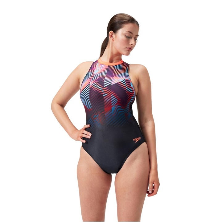 Speedo Women's Black One Piece Swimsuit in Size 8, Sports Direct