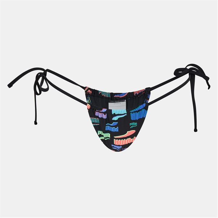 Puma Women's Black String Tanga Bikini Bottom in Size 16, Sports Direct