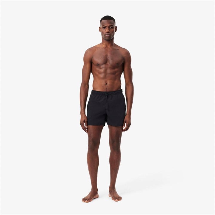 Lacoste Men' Black Taff Swim Shorts in Size S, Sports Direct