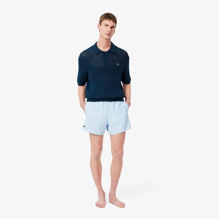 Lacoste Men' Blue Taff Swim Shorts in Size S, Sports Direct