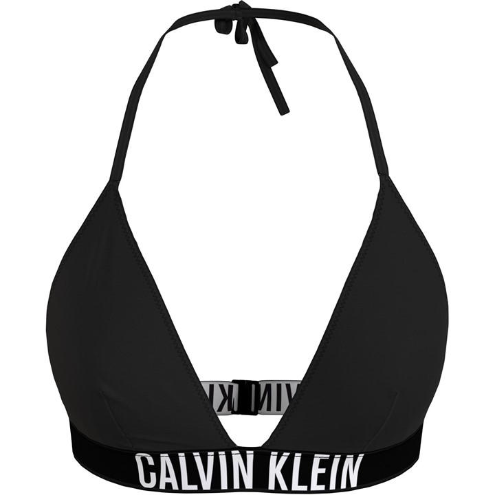 Calvin Klein Women's Black Triangle Bikini Top in Size 14, Sports Direct