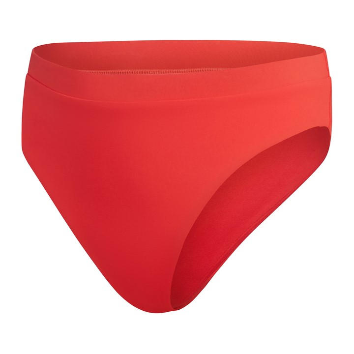 Speedo Women's Red High Waisted Bikini Bottoms in Size 10, Sports Direct