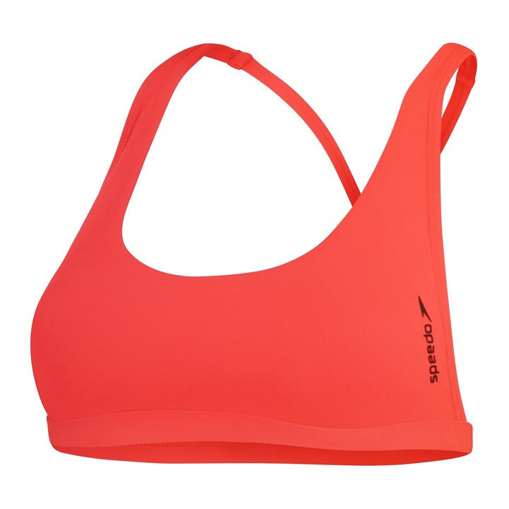 Speedo Women's Red Neck Bikini Top in Size 16, Sports Direct