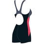 Black/Siren Red - Speedo - Colour Block Legsuit