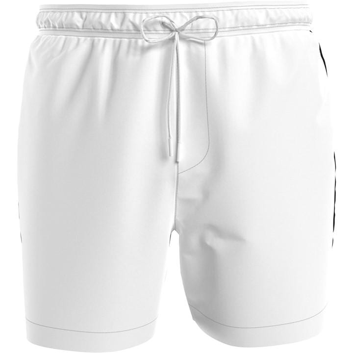 Calvin Klein Men's White Tape Swim Shorts 2XL