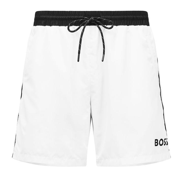 Boss Men's White Bodywear Starfish Swim Shorts - Breathable Mesh in Size 2XL, Sports Direct