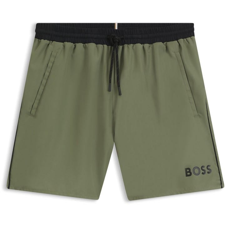 Boss Men's Green Bodywear Starfish Swim Shorts - Breathable Mesh in Size 2XL, Sports Direct