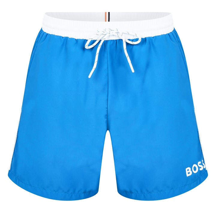 Boss Men's Blue Bodywear Starfish Swim Shorts - Breathable Mesh in Size 2XL, Sports Direct