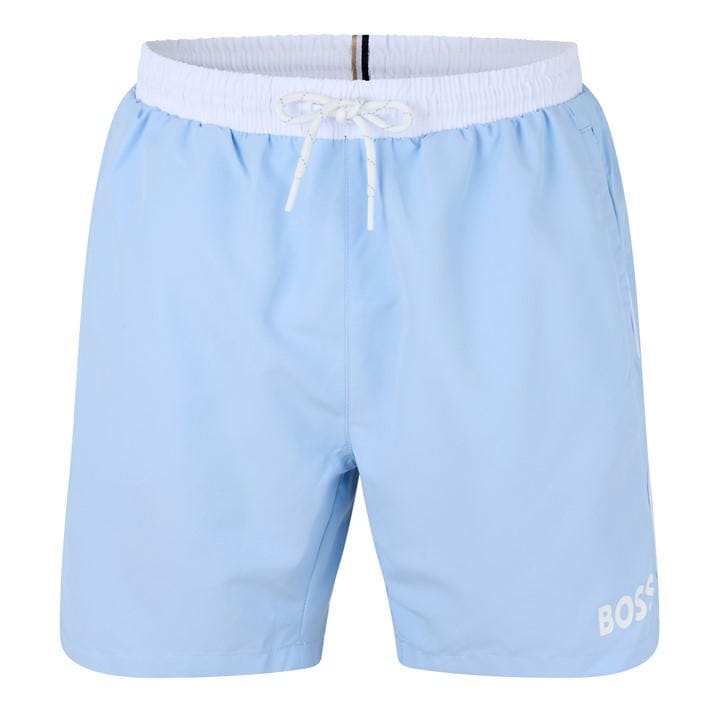 Boss Men's Blue Bodywear Starfish Swim Shorts - Breathable Mesh in Size XL, Sports Direct
