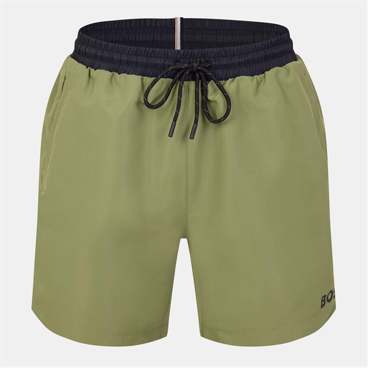 Boss Men's Green Bodywear Starfish Swim Shorts - Breathable Mesh in Size 2XL, Sports Direct
