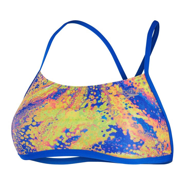 Speedo Women's Pink Alov Digi Crop Top Bikini in Size 2, Sports Direct