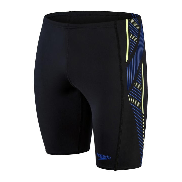 Speedo Men's Black Tech Panel Jam Swim Shorts in Size 26, Sports Direct