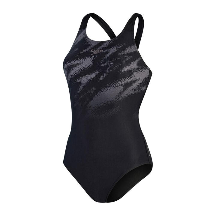 Speedo Women's Black Hyperboom One Piece Swimsuit in Size 6, Sports Direct