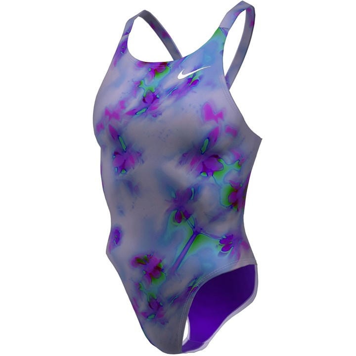 Nike Women's Purple Hydrastrong  Print Fastback One-Piece in Size 12, Sports Direct