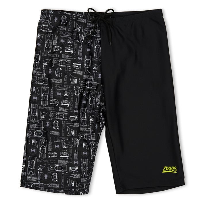Zoggs  Kids Black Batman Printed Jammer  in Size 9 - 10 Years, Sports Direct