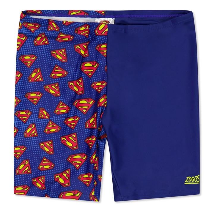 Zoggs  Kids Blue Superman Mid Jammer  in Size 11 - 12 Years, Sports Direct