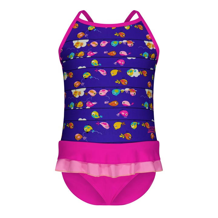 Zoggs  Kids Pink Pretty Bir  in Size 4 - 5 Years, Sports Direct