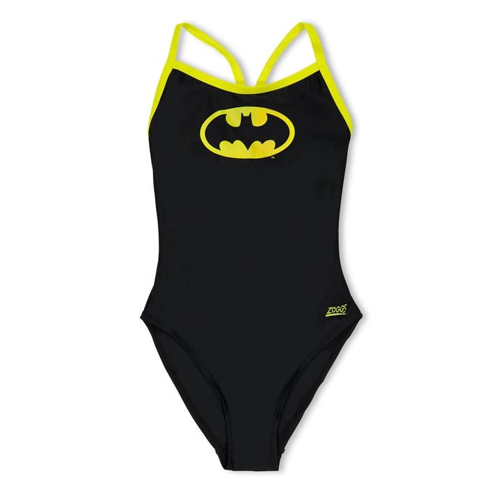 Zoggs  Kids Black Batman Sprintback  in Size 6 - 7 Years, Sports Direct