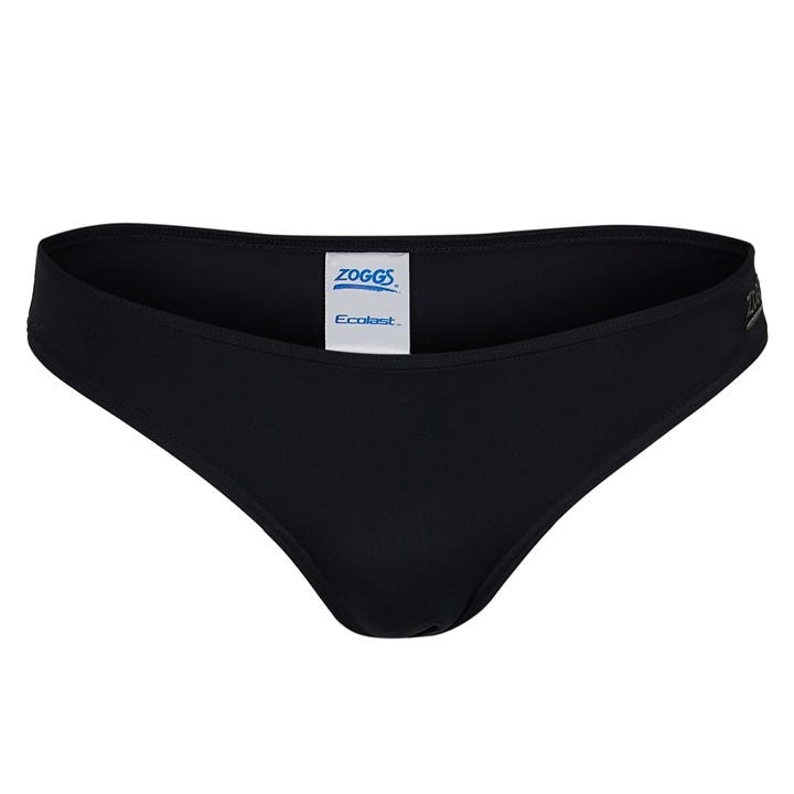 Zoggs Women's Black Siena Brief in Size 12, Sports Direct