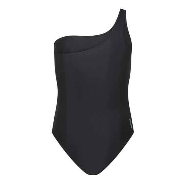 Black - Zoggs - Lattice One Shoulder Womens