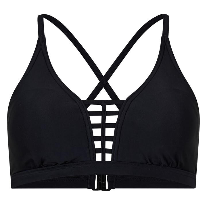 Zoggs Women's Black Riveria Ladder Top in Size 10, Sports Direct