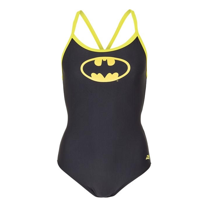 Zoggs Women's Black Batman Sprintback in Size 12, Sports Direct