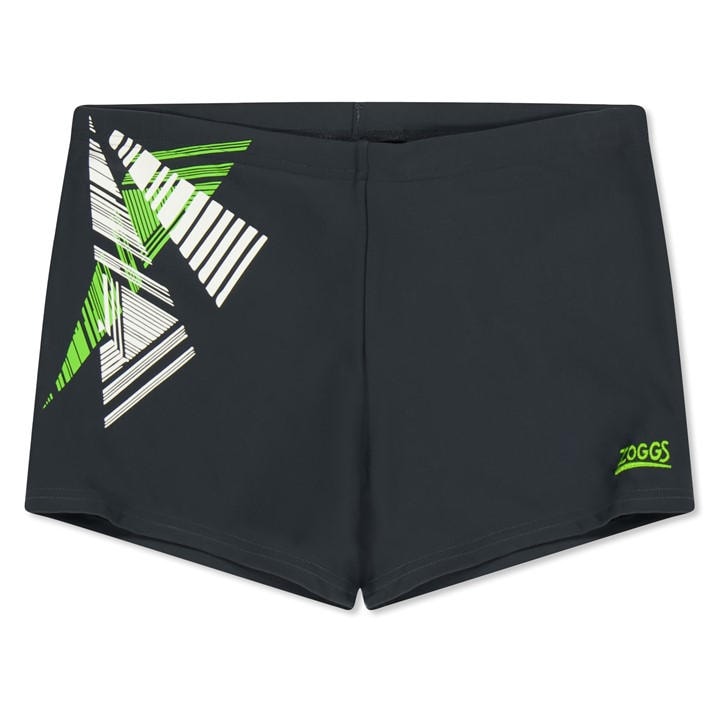 Zoggs  Kids Grey Brisbane Hip Racer  in Size 14 Years, Sports Direct