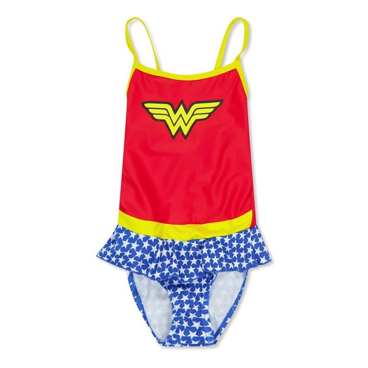 Zoggs  Kids Red Wonderwoman Swimdress Baby, Sports Direct