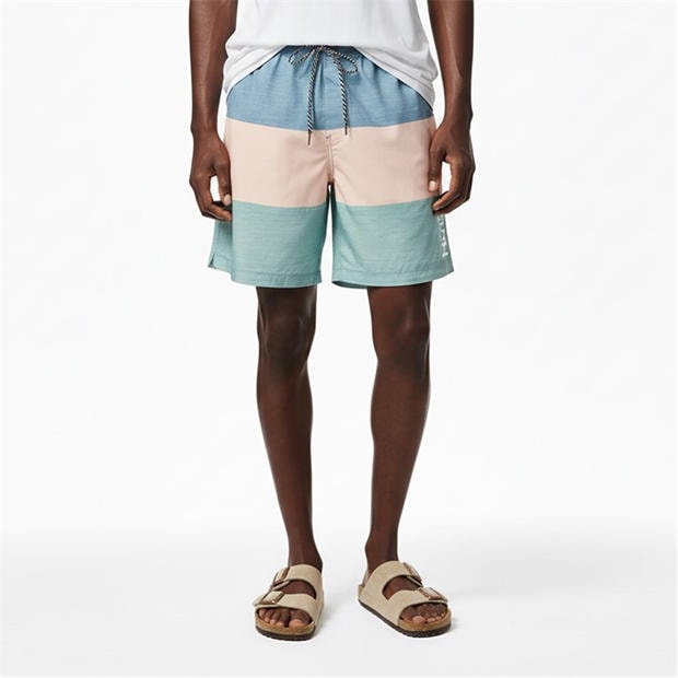Blue/Brown - Hurley - Men's Swim Shorts