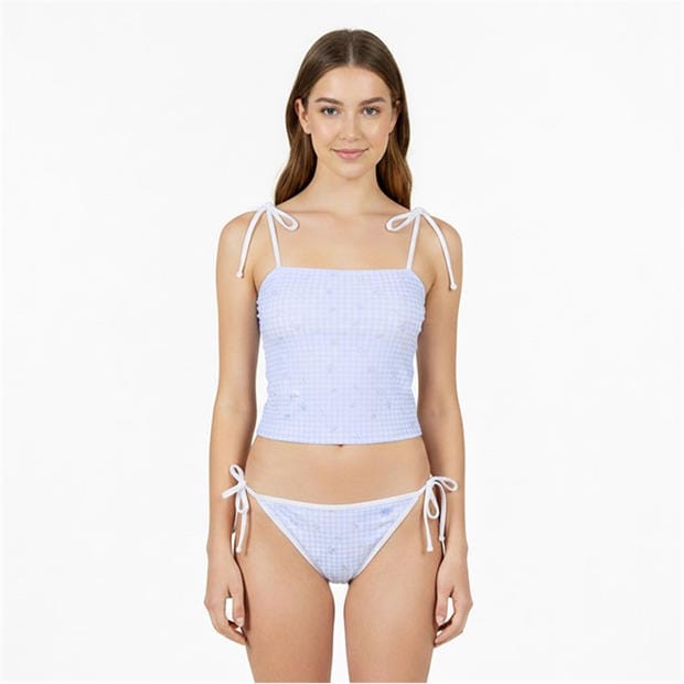 Blue Foral - Jack Wills - Women's Kickback Bikini Top