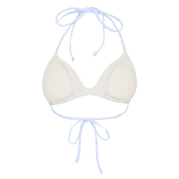 Blue Ditsy - Jack Wills - Women's Kickback Bikini Top