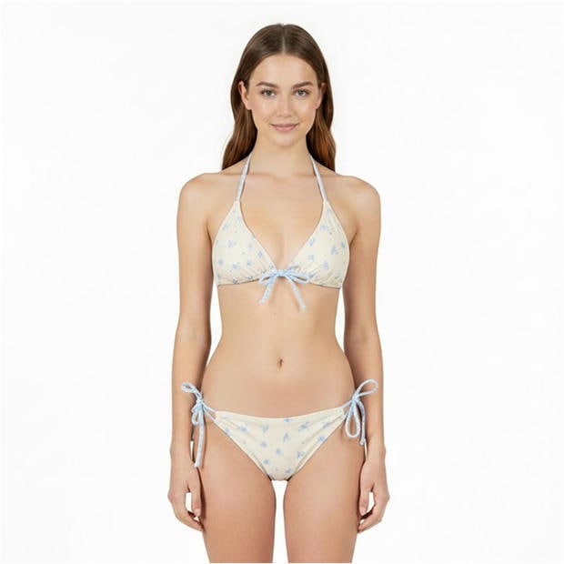 Blue Ditsy - Jack Wills - Women's Kickback Bikini Top
