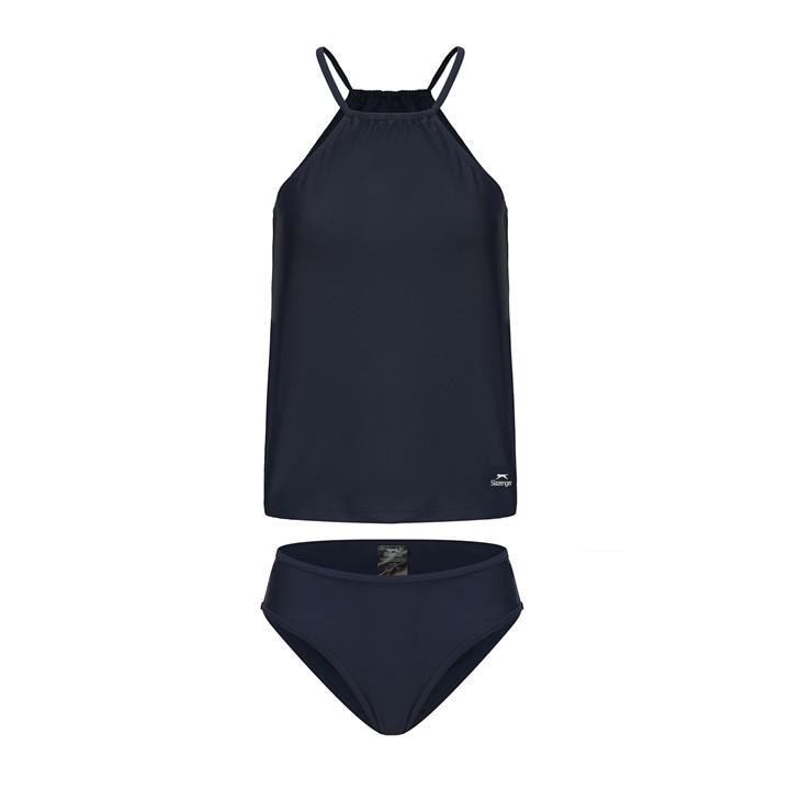 Slazenger Women's Blue Tankini Set in Size 8, Sports Direct