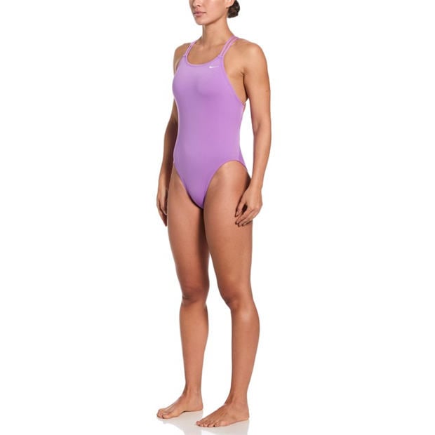 Bright Violet - Nike - Spider Back Swimsuit Womens