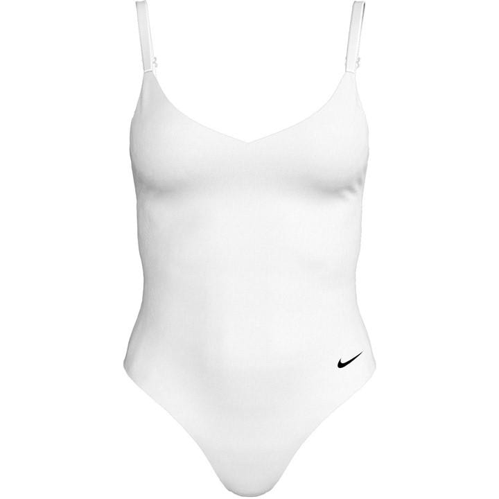 Nike Women's White One Piece Swimsuit in Size 14, Sports Direct