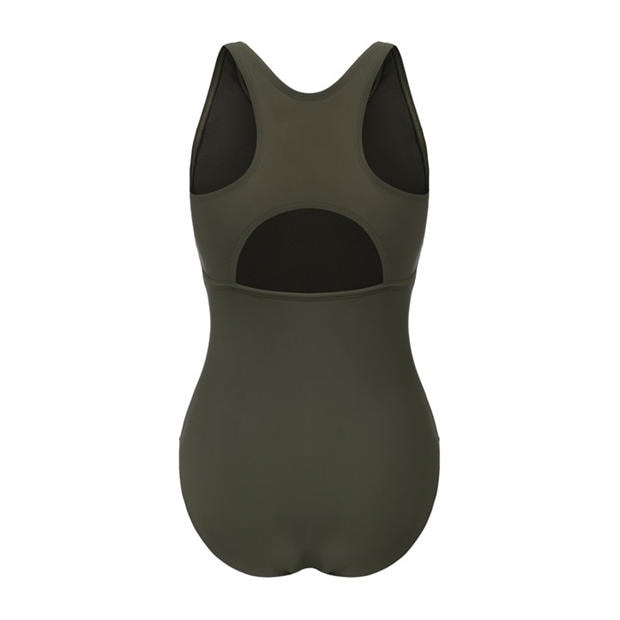 Khaki - Slazenger - Racer Back LYCRA® XTRA LIFE™ Swimsuit Ladies