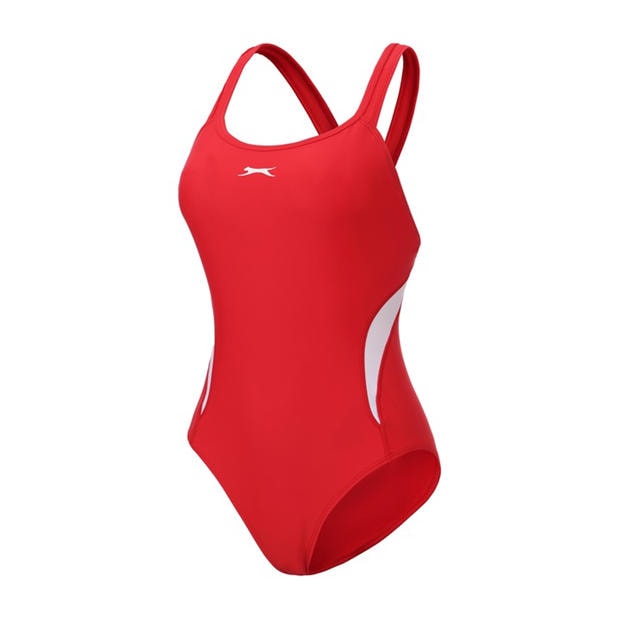 Red - Slazenger - LYCRA® XTRA LIFE ™ X Back Swimsuit Ladies