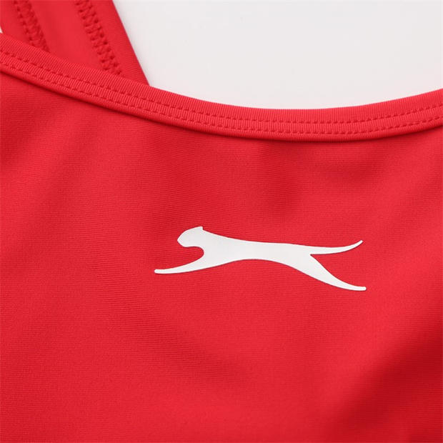 Red - Slazenger - LYCRA® XTRA LIFE ™ X Back Swimsuit Ladies