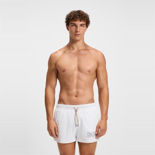 Бяло - Boss - Men's Mooneye Swim Shorts