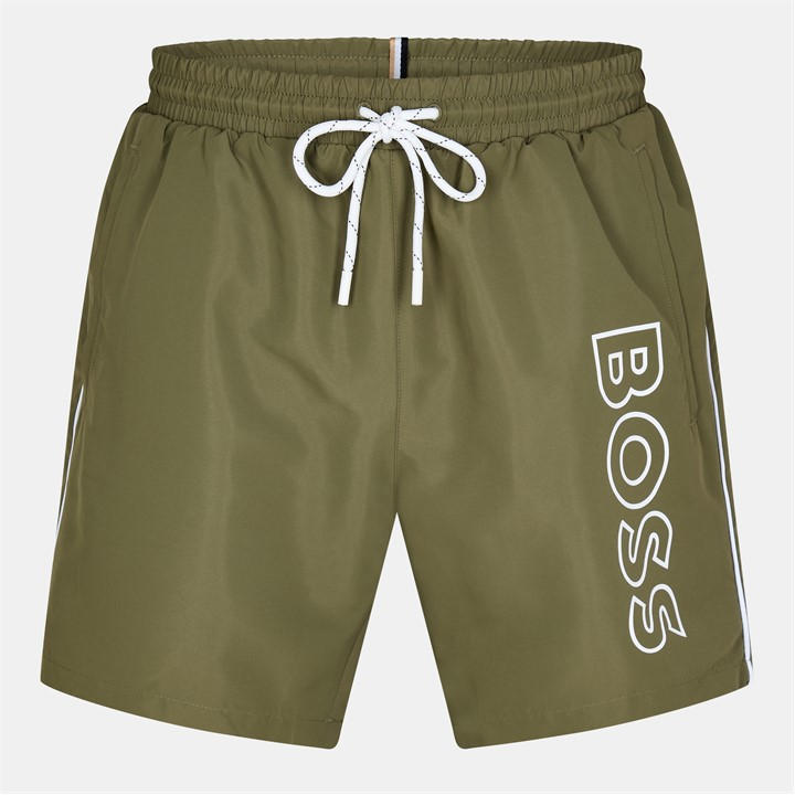 Boss Men's Green Swim Shorts With Logo Detail (Stormfish) in Size 2XL, Sports Direct