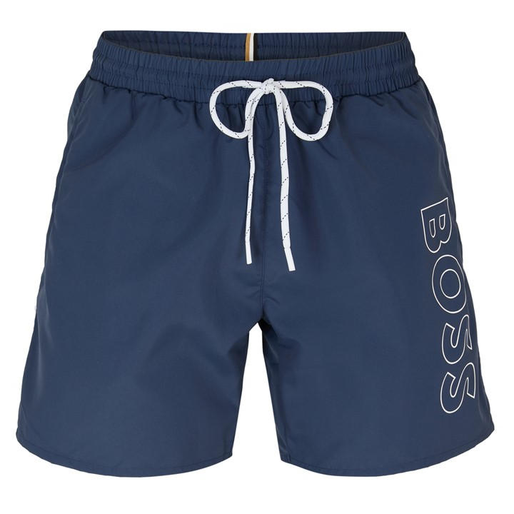 Boss Men's Blue Swim Shorts With Logo Detail (Stormfish) in Size 2XL, Sports Direct