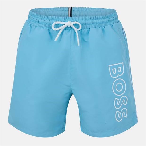 Aqua 455 - Boss - Mens BOSS Swim Shorts with Logo Detail (Stormfish)