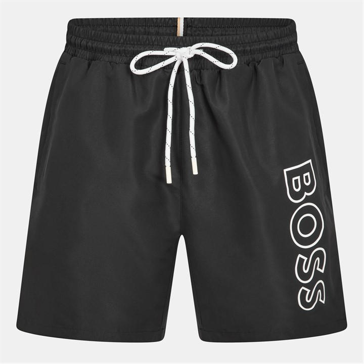 Boss Men's Black Swim Shorts With Logo Detail (Stormfish) in Size 2XL, Sports Direct