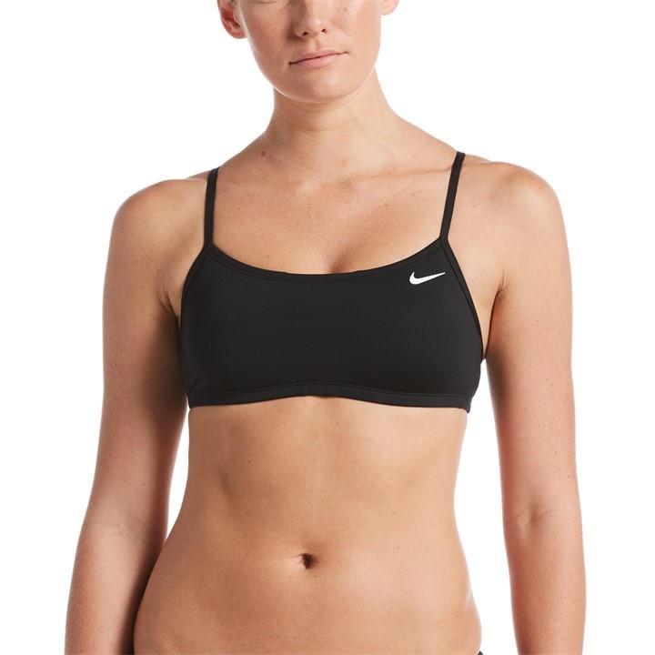 Nike Women's Black Essential Racerback Bikini Top in Size 18, Sports Direct