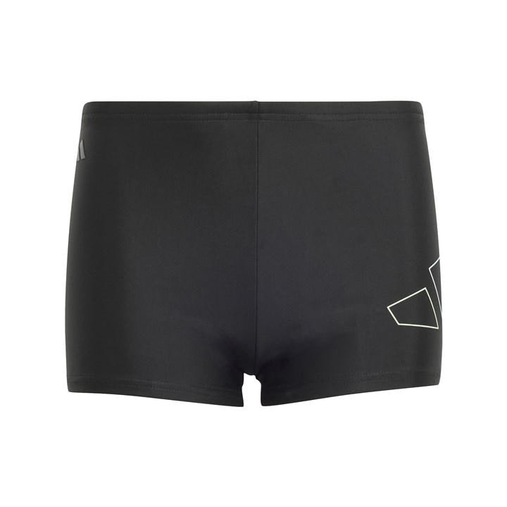 Adidas Boys Black Performance Big Bars Swim Boxers Kids in Size 13 - 14 Years, Sports Direct